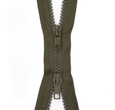 Rits dubbel deelbaar | blok 5 | 75 cm | groen Dubbel Deelbare Rits RITS - DD - BLOK5 - 75 - CM - GROEN